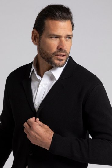 JP1880 Jacket Business Flexnamic Milano Black - Herrenanzüge und -blazer - Herrenanzüge und -blazer in großen Größen