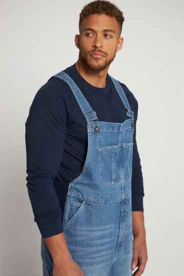 JP1880 Dungarees Denim Adjustable Straps Blue - Herren-jeans & -hosen - Herren-Jeans & -Hosen in großen Größen