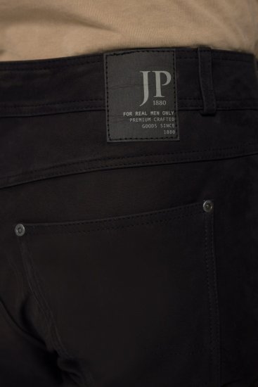 JP1880 Leather Pants Regular Fit Buffalo Nubuck Black - Herren-jeans & -hosen - Herren-Jeans & -Hosen in großen Größen