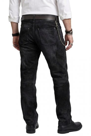 JP1880 Leather Pants Regular Fit Buffalo Nubuck Dark Brown - Herren-jeans & -hosen - Herren-Jeans & -Hosen in großen Größen