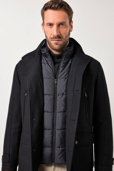JP1880 Jacket Water-repellent Warm Black - Herren jacken - Herren Jacken in großen Größen