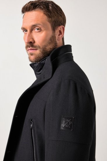 JP1880 Jacket Water-repellent Warm Black - Herren jacken - Herren Jacken in großen Größen