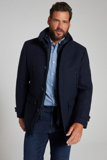 JP1880 Jacket Water-repellent Herringbone Insert Navy - Herren jacken - Herren Jacken in großen Größen