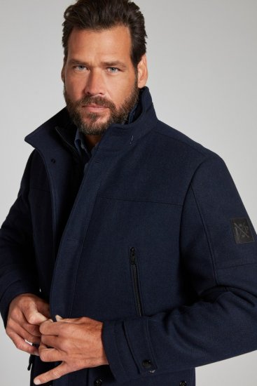 JP1880 Jacket Water-repellent Herringbone Insert Navy - Herren jacken - Herren Jacken in großen Größen