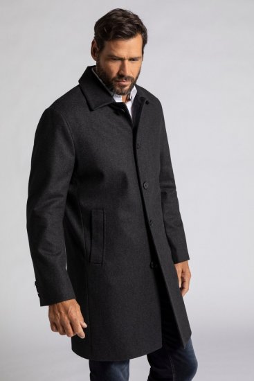 JP1880 Coat Wool Blend Water Repellent Dark Grey - Herren jacken - Herren Jacken in großen Größen