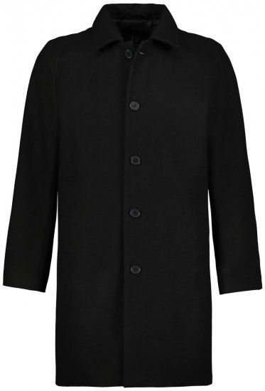 JP1880 795116 Wasserabweisender Mantel aus Wollmix Schwarz TALL - TALL jacken - TALL Jacken für große Herren