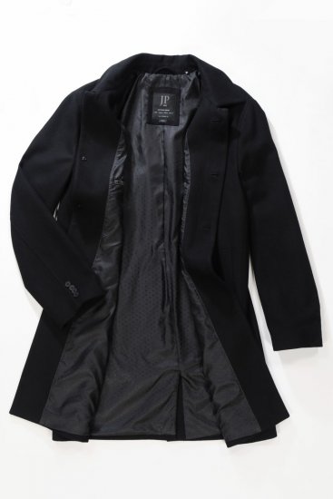 JP1880 795116 Wasserabweisender Mantel aus Wollmix Schwarz TALL - TALL jacken - TALL Jacken für große Herren