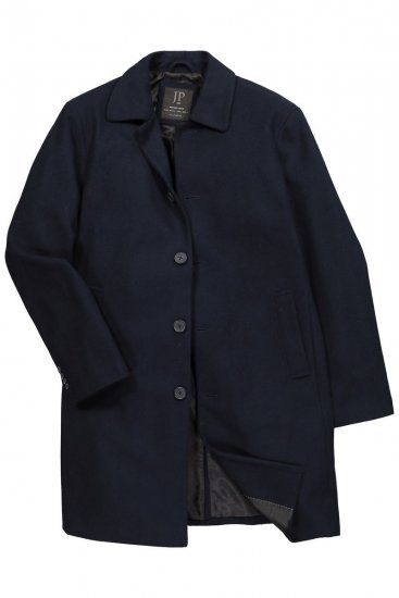 JP1880 795116 Wasserabweisend Wollmantel Marineblau - Herren jacken - Herren Jacken in großen Größen