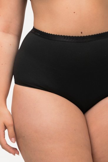 Ulla Popken 795269 Slips 3er-Pack Schwarz - Slips - 