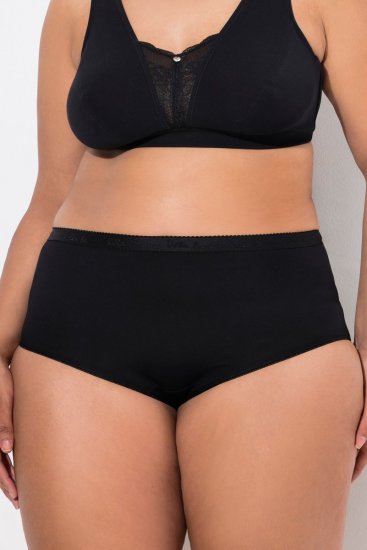 Ulla Popken 795269 Slips 3er-Pack Schwarz - Slips - 