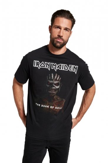 JP1880 Iron Maiden Graphic Band T-Shirt Black - Herren-T-shirts - Herren-T-Shirts in großen Größen
