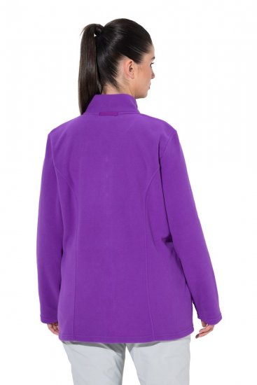 Ulla Popken 796970 Leichte Fleecejacke Dunkellila - Fleecekleidung - 