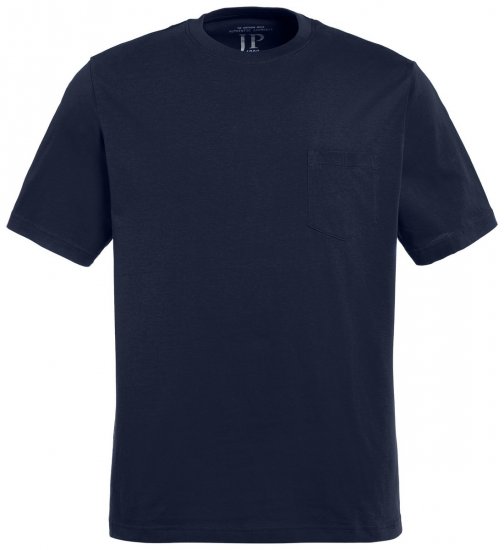 JP1880 799997 T-Shirt mit Brusttasche Nachtblau - Herren-T-shirts - Herren-T-Shirts in großen Größen