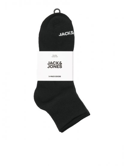 Jack & Jones Luca Tennissocken Schwarz 3er-Pack - Herrenunterwäsche & bademode - Herrenunterwäsche & Bademode in großen Größen
