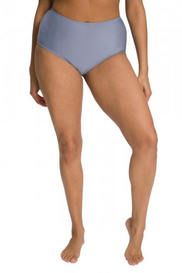 Ulla Popken 800279 Gestreifte Slips 2er-Pack Hellblau - Slips - 