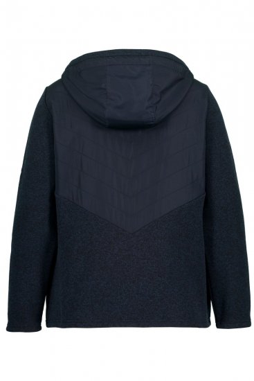Ulla Popken 800400 Jacke mit Fleecefutter Dunkelblau - Fleecekleidung - 