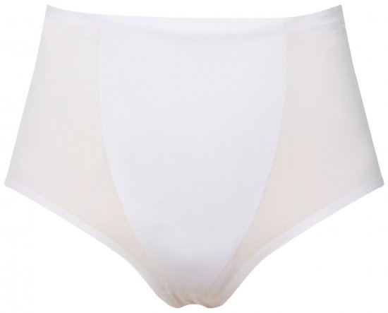 Ulla Popken 800498 Shaping-Slip mit hoher Taille Weiß - Shapewear - 