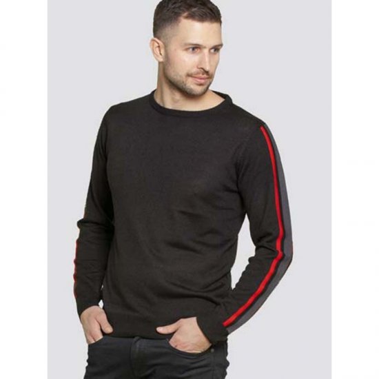 D555 Orlando Sweater Black - Herren-sweater und -hoodies - Herren-Sweater und -Hoodies in großen Größen