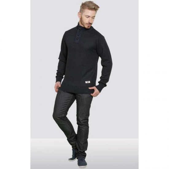D555 Zane Sweater Navy - Herren-sweater und -hoodies - Herren-Sweater und -Hoodies in großen Größen