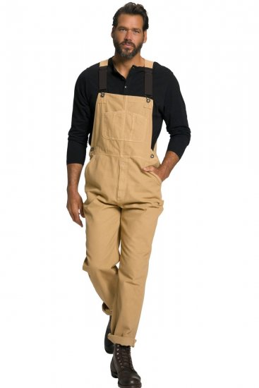 JP1880 802501 Latzhose mit elastischen Hosenträgern Camel - Herren-jeans & -hosen - Herren-Jeans & -Hosen in großen Größen
