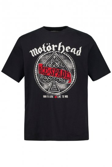 JP1880 Motörhead ACE Graphic Comfort Fit Band T-Shirt Black - Herren-T-shirts - Herren-T-Shirts in großen Größen