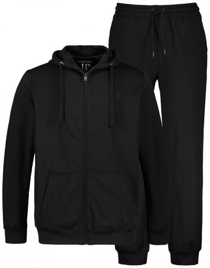 JP1880 802934 Jogginganzug mit Kapuzenjacke und Hose Schwarz - Trainingsanzüge - Trainingsanzüge/Jogginganzüge herren große größen