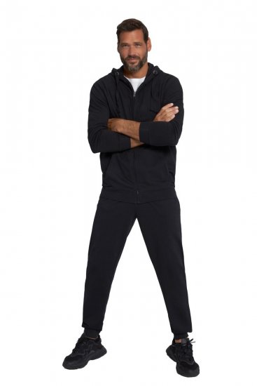 JP1880 802934 Jogginganzug mit Kapuzenjacke und Hose Schwarz - Trainingsanzüge - Trainingsanzüge/Jogginganzüge herren große größen