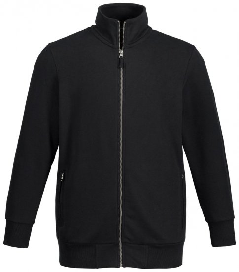 Jay-Pi 804180 Sweatjacke mit Stehkragen Schwarz - Herren-sweater und -hoodies - Herren-Sweater und -Hoodies in großen Größen