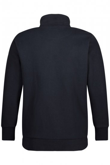 Jay-Pi 804180 Sweatjacke mit Stehkragen Dunkelblau - Herren-sweater und -hoodies - Herren-Sweater und -Hoodies in großen Größen