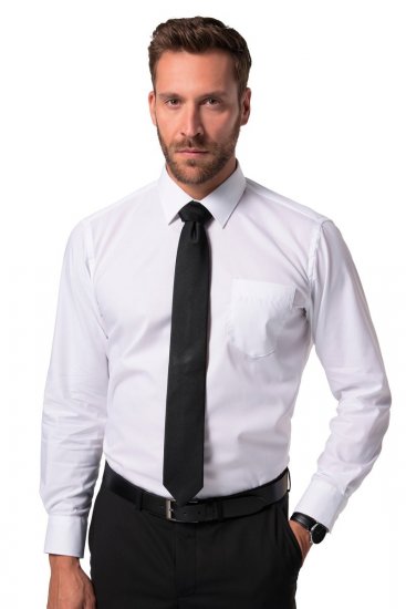 JP1880 804890 Bügelfreies Business-Hemd Langarm Weiß TALL - TALL hemden - TALL Hemden mit Extralänge