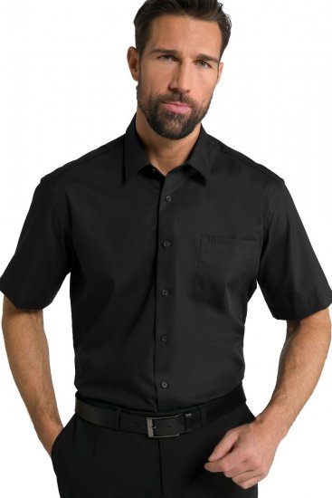 JP1880 804891 Kurzarmhemd Schwarz TALL - TALL hemden - TALL Hemden mit Extralänge