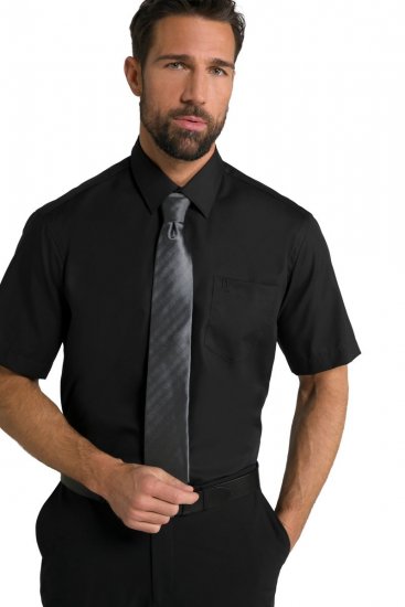 JP1880 804891 Kurzarmhemd Schwarz TALL - TALL hemden - TALL Hemden mit Extralänge