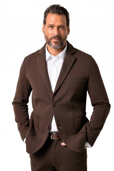JP1880 New York Flexnamic Jerseysakko Dunkelbraun - Herrenanzüge und -blazer - Herrenanzüge und -blazer in großen Größen