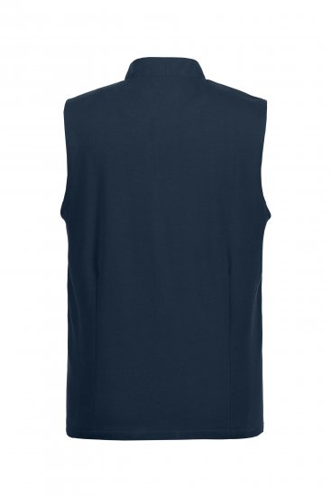 JP1880 Mottled Stretch Knit Stand-up Collar Vest Navy Blue - Herren jacken - Herren Jacken in großen Größen