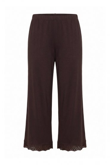 Ulla Popken 806944 Pyjama mit kurzen Ärmeln Braun - Pyjama/Loungewear - 