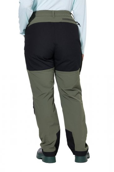 Ulla Popken 807803 HYPRAR Wanderhose mit Reflektoren Oliv - Outdoor - 