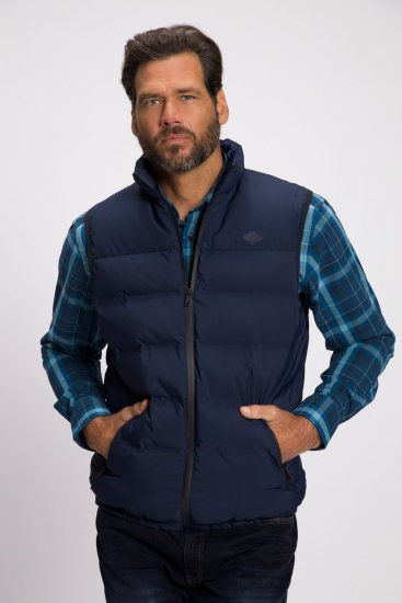 JP1880 Quilted Gilet Stand-up Collar Navy - Herren jacken - Herren Jacken in großen Größen