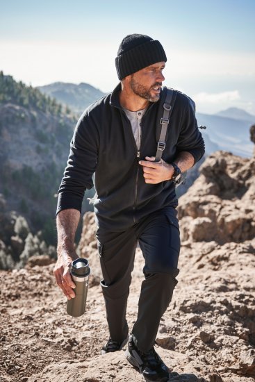 JP1880 Jay-Pi Softshell Pants Black - Sportbekleidung & outdoor - Sportbekleidung in große größen für herren