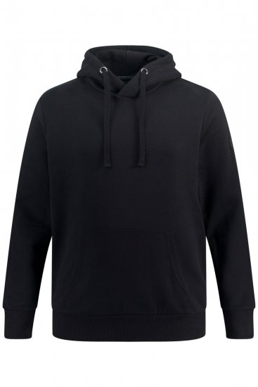 JAY-PI Hoodie with Soft Brushed Interior Black - Herren-sweater und -hoodies - Herren-Sweater und -Hoodies in großen Größen