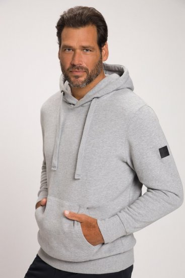 JAY-PI Hoodie with Soft Brushed Interior Grey - Herren-sweater und -hoodies - Herren-Sweater und -Hoodies in großen Größen