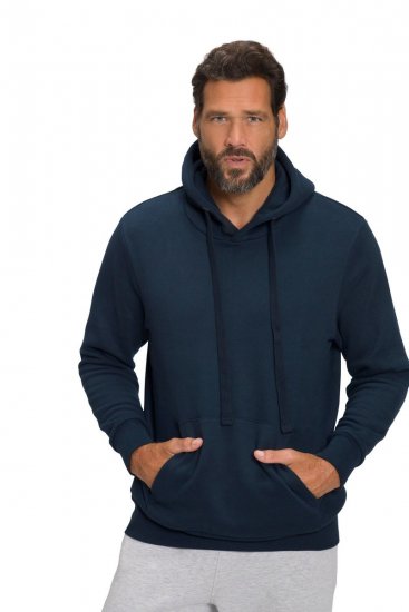 JAY-PI Hoodie with Soft Brushed Interior Navy - Herren-sweater und -hoodies - Herren-Sweater und -Hoodies in großen Größen