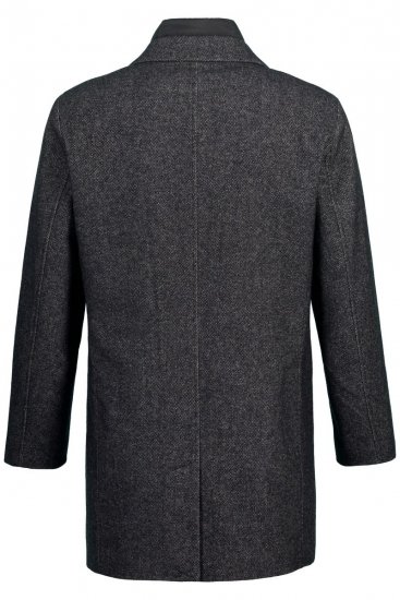 JP1880 Coat Wool Blend Quilted Insert Black - Herren jacken - Herren Jacken in großen Größen
