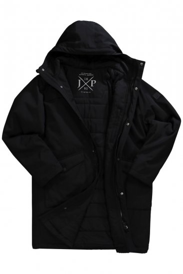 JP1880 Parka Warm Sleeves with Windcuffs Black - Herren jacken - Herren Jacken in großen Größen