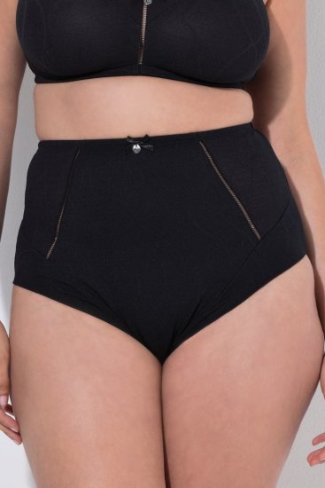 Ulla Popken 809385 Shaping-Slip mit Spitze Schwarz - Shapewear - 