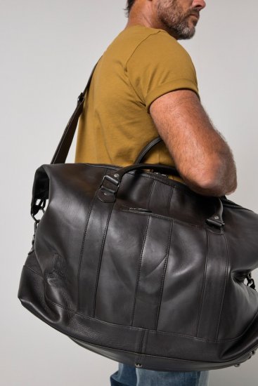 JP1880 810787 Reisetasche aus Lamm-Nappaleder Dunkelbraun - Taschen - 