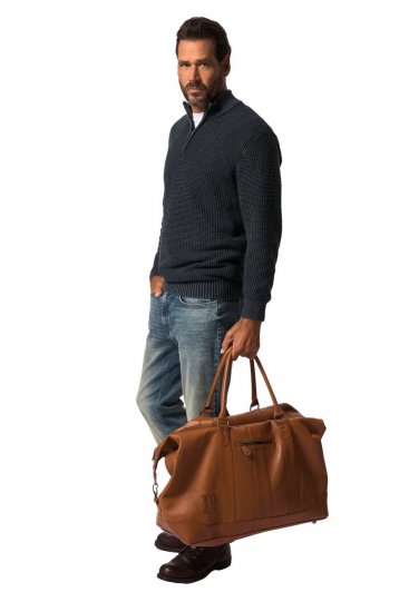 JP1880 810787 Reisetasche aus Lamm-Nappaleder Cognacbraun - Taschen - 