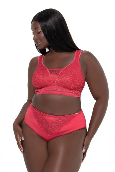 Ulla Popken 811602 Slips mit Spitze Magenta - Slips - 