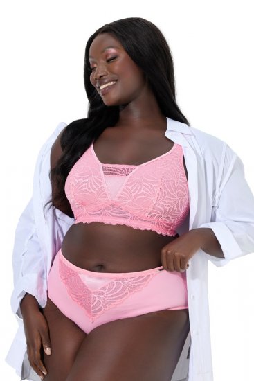 Ulla Popken 811602 Slips mit Spitze Rosa - Slips - 