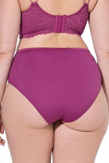 Ulla Popken 811602 Slips mit Spitze Dunkellila - Slips - 