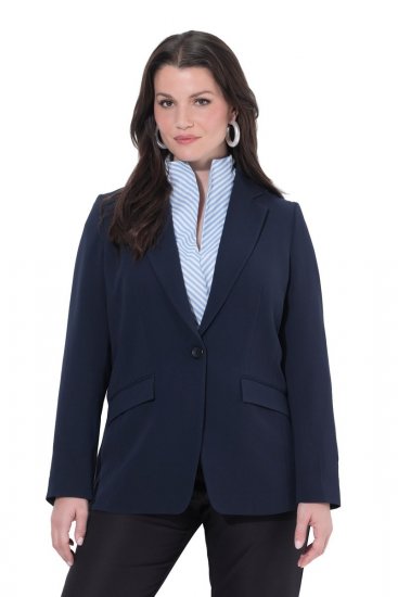 Ulla Popken 811944 Klassischer Blazer Dunkelblau - Blazer - Blazer in großen Größen für Damen